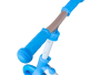 2-in-1 cross-country bike or scooter - blue
