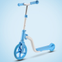 2-in-1 cross-country bike or scooter - blue