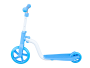 2-in-1 cross-country bike or scooter - blue