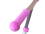 2-in-1 cross-country bike or scooter - pink