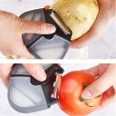 3-in-1 three-blade peeler - black