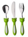 3-piece cutlery set for children - frog