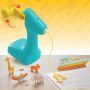 3DOODLER 3D BUILD AND PLAY URZĄDZENIE DO DRUKU 3D DLA DZIECI 4+, ZESTAW ECO-WKŁADÓW, SZABLON, 2 TŁA, 10 PROJEKTÓW, 3DBP
