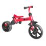 3in1 balance bike Yvolution YVelo Flippa Evolutionary - red