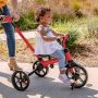3in1 balance bike Yvolution YVelo Flippa Evolutionary - red