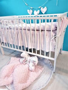 4in1 children's bedding set - pink apple blossom