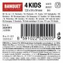 4KIDS moneybox 12,8 x 8,4 x 8,4 cm white