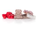 6 piece set of silicone bears