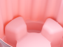A box for stool-shaped toys- pink