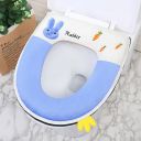 A charming toilet seat cover - blue