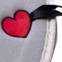 A charming toilet seat cover - grey