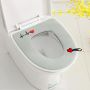 A charming toilet seat cover - grey