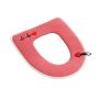 A charming toilet seat cover - red