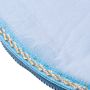 A charming toilet seat cover - white-light blue