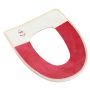 A charming toilet seat cover - white-red