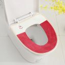 A charming toilet seat cover - white-red