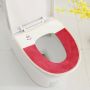 A charming toilet seat cover - white-red