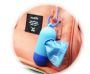 A container for pouches for dog droppings - blue