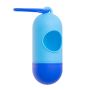 A container for pouches for dog droppings - blue