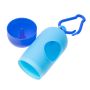 A container for pouches for dog droppings - blue