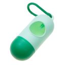 A container for pouches for dog droppings - dark green