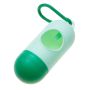 A container for pouches for dog droppings - dark green