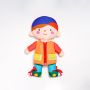 A cuddly toy / doll to dress - double-sided