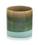 A cylindrical casing covered with a 13 cm dark colored glaze