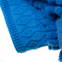 A microfiber glove for washing a car - blue