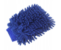 A microfiber glove for washing a car - dark blue