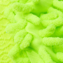 A microfiber glove for washing a car - green