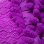 A microfiber glove for washing a car - purple