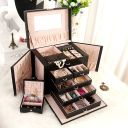 A multi-level casket, a jewelery box - black