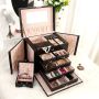 A multi-level casket, a jewelery box - black