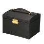 A multi-level casket, a jewelery box - black