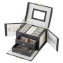 A multi-level casket, a jewelery box - black