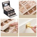 A multi-level casket, a jewelery box - black