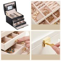 A multi-level casket, a jewelery box - black
