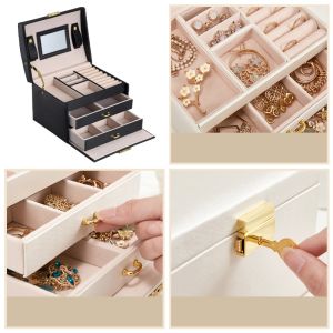 A multi-level casket, a jewelery box - black