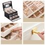 A multi-level casket, a jewelery box - black