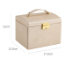A multi-level casket, a jewelery box - gold