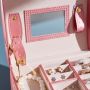 A multi-level casket, a jewelery box - light pink
