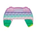 A sensory anti-stress toy in the shape of a joystick