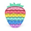 A sensory anti-stress toy with a Strawberry motif