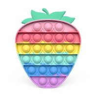 A sensory anti-stress toy with a Strawberry motif