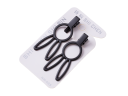 A set of 2 pieces hairpins "bunnies" - black