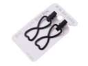 A set of 2 pieces hairpins "infinity" - black