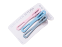 A set of 3 pieces hairpins "infinity" - pink light blue dark grey
