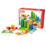 A set of 56 blocks for learning to count with 10 cards for learning the basics of counting