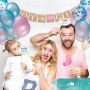 A set of balloons and props for Baby Shower